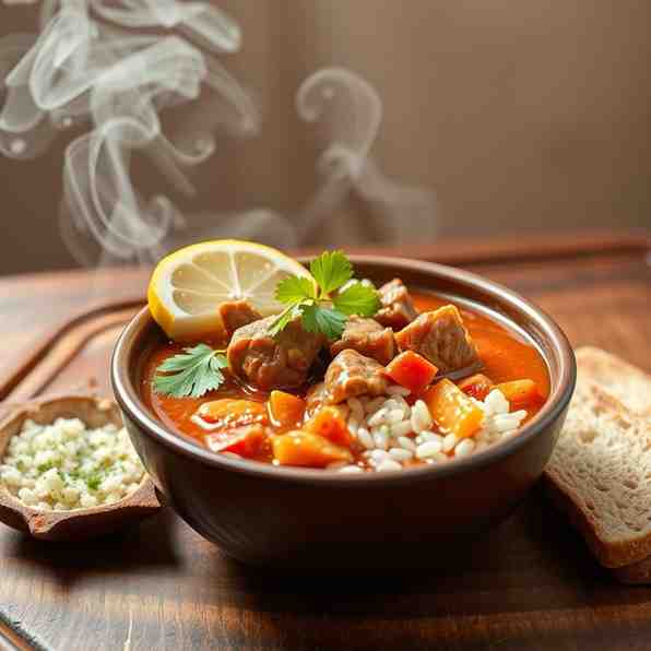 Georgian Beef & Rice Soup (Kharcho)